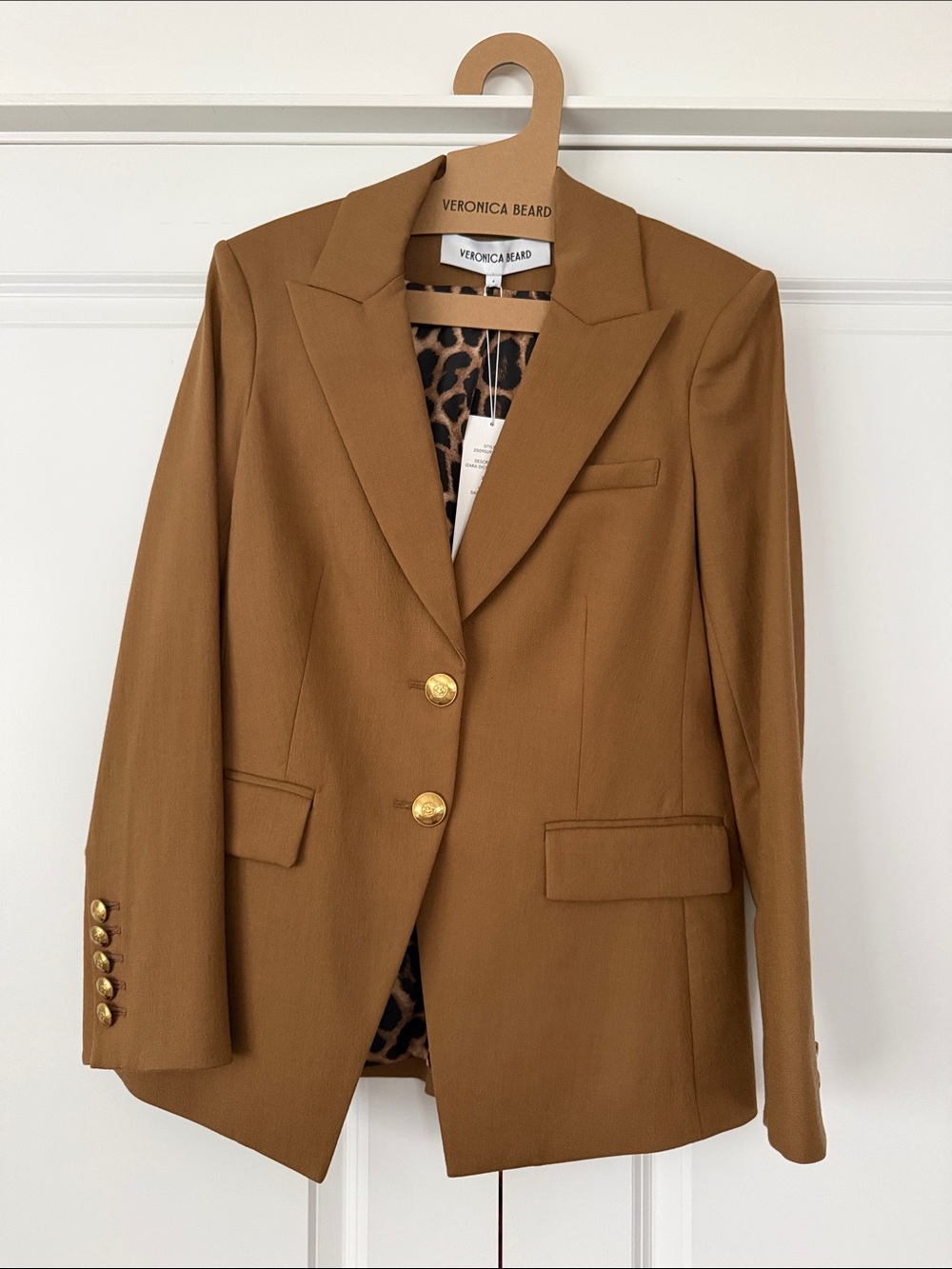 Veronica Beard Izara Dickey Jacket NWT SZ 4 Dark Acorn $698